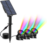 T-SUNRISE LED Solar Lamp Outdoor RGB Color Changing Solar Spotlight IP68-TI00818-Veeddydropshipping